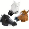 Simulation Horse Head Mask Cosplay Costume Party Funny and Funny Festival Horse Head Mask Headgear NEW