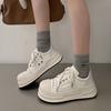 Ugly Cute Big Head Platform Bread Shoes Versatile Casual Sports Board Shoes Women's Spring 2025 New Popular Little White Shoes