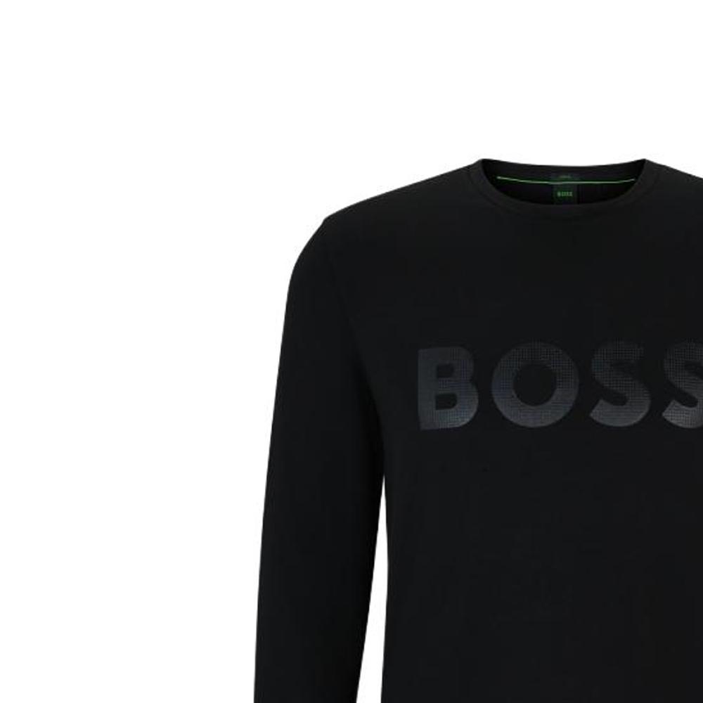Футболка с длинным рукавом с принтом логотипа Boss 50507027-001