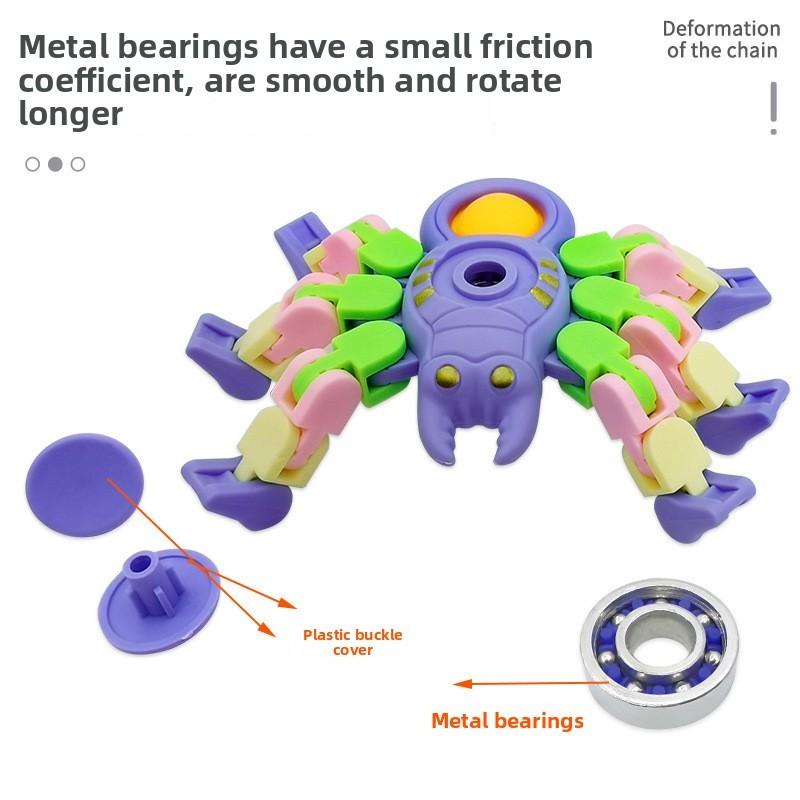 Детский пластиковый спиннер-паук для сенсорной стимуляции и управления стрессом