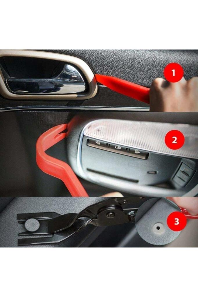 19-Piece Car Stereo Trim Removal Tool Kit with Case – Radio and Upholstery Removal Set