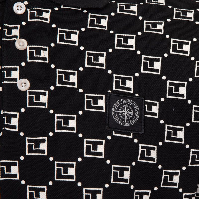 Men's Saturnine Cotton Polo Shirt with Logo Print TED LAPIDUS