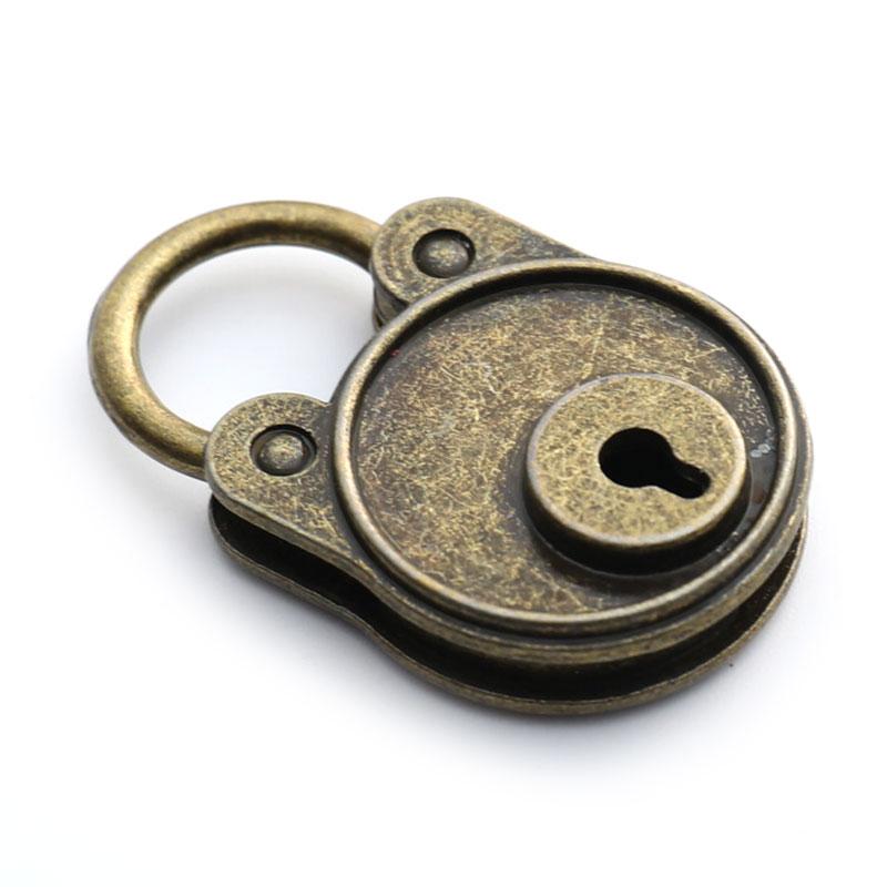 Vintage Padlock Old Style Lock Notebook Luggage Antique Bronze Plated Padlock