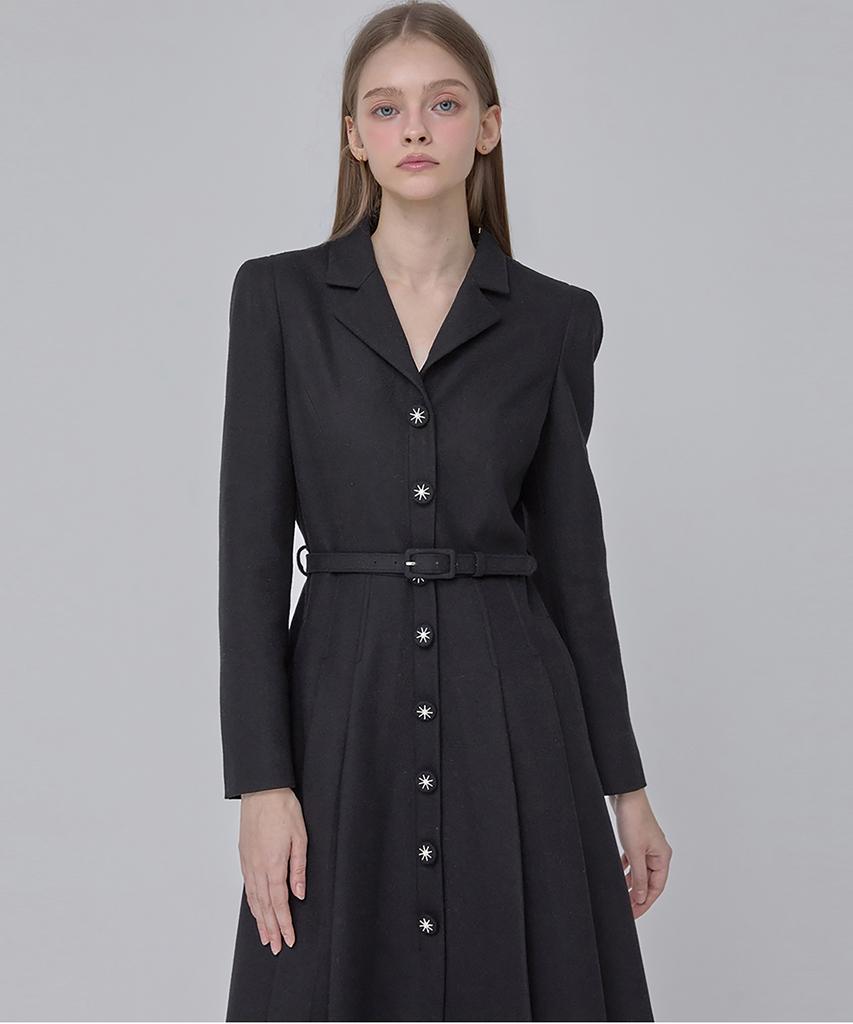 JULIY&CALLA 24 Fw Collar 106 Dear Giselle Dress Black