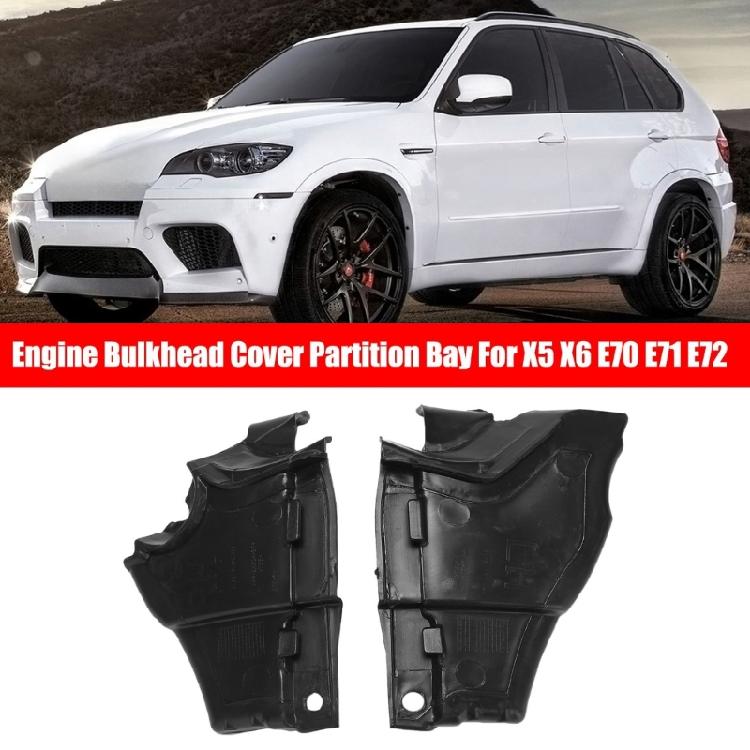 Replacement Part for E70 E71 E72 Replace 51757171791 51757171792 Auto Accessories Bulkhead Cover Partition Bay