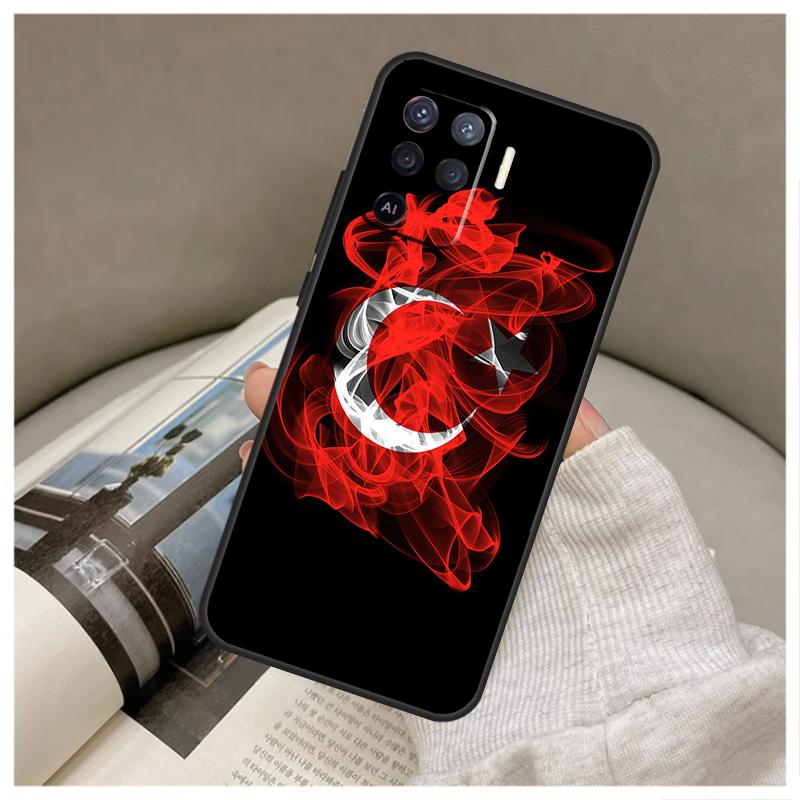 Турция Турецкий Флаг Для OPPO A79 A58 A78 A98 A15 A16 A76 A96 A17 A77 A52 A72 A5 A9 A94 A74 A57S A53S A54S Чехол