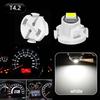NAKOBO T4.2 LED Bulb Meter Sphere Panel Bulb 1SMD 3030 Chip Car Indicator Dashboard Light Universal White (10 Pack)
