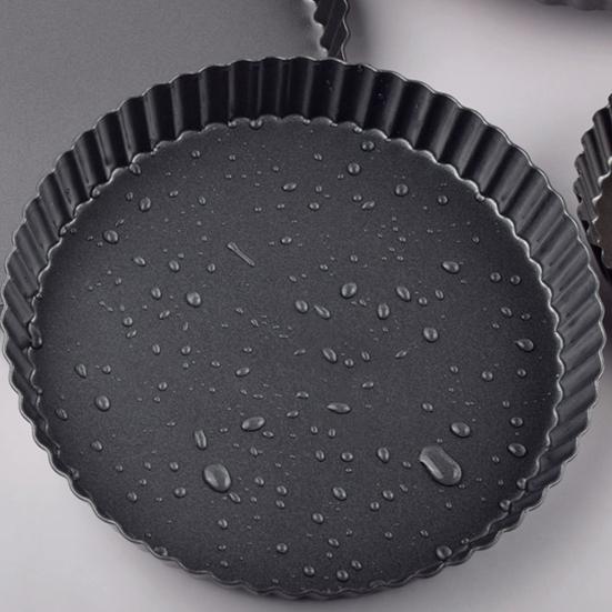 Форма для выпечки с антипригарным покрытием и съемным дном, волнистые края 6/8/10 дюймов, форма для пиццы, хлеба, кексов, пирогов, жаропрочные формы для пирогов