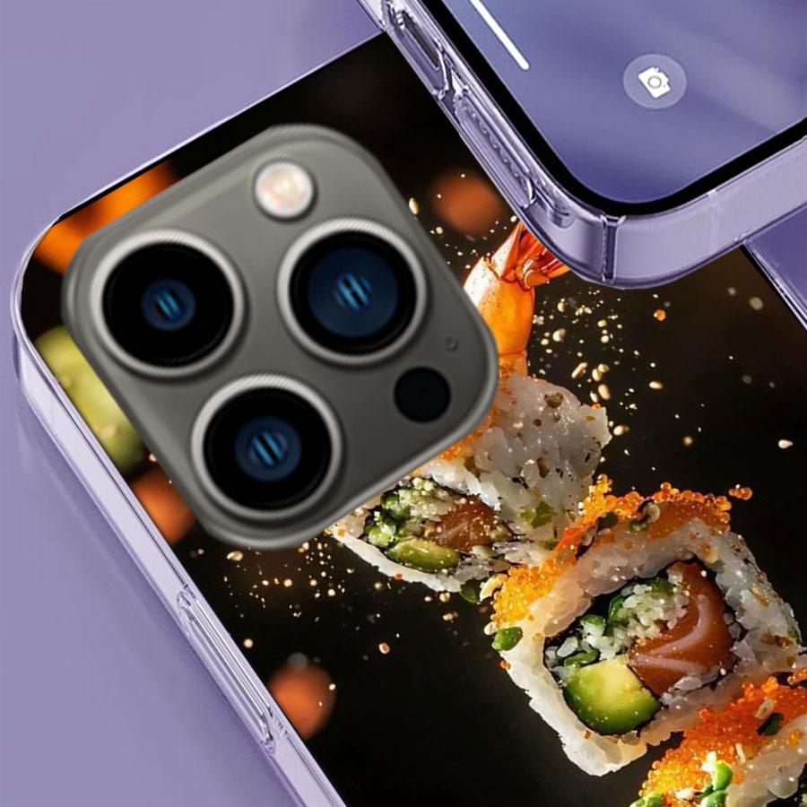 Чехол для телефона «Суши в воздухе» для iPhone 17 Air 15 Pro 14 Plus 16 Pro Max 17E 16E 12 13 Mini 11 Чехол Милые Fundas