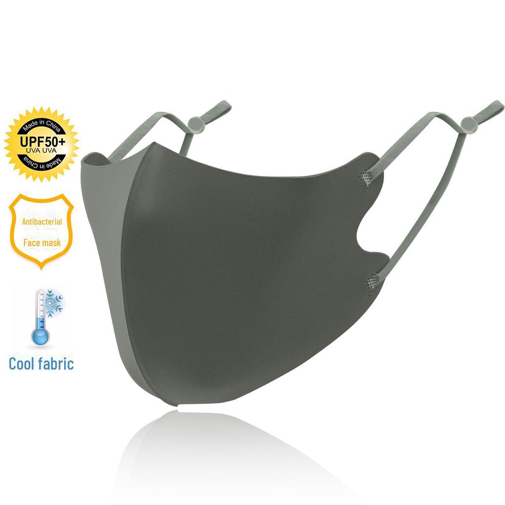 Дышащая солнцезащитная маска Ice Silk с ушными петлями и настраиваемым логотипом