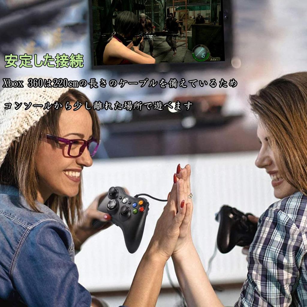 Проводной геймпад Xbox, модернизированный контроллер ENKE Xbox 360, геймпад для ПК, подключение по USB, без задержки, усиленная кнопка, эргономичная двойная вибрация, обновление