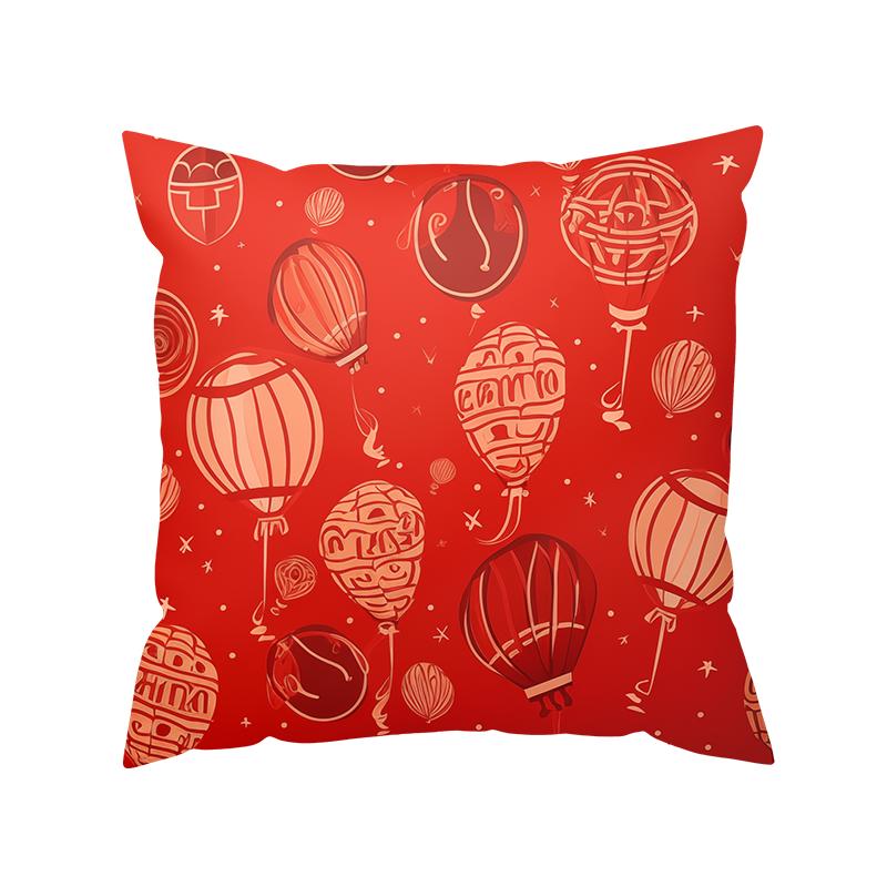 1 шт. Двусторонняя печать винтажный праздничный чехол для подушки 17,7*17,7 дюймов наволочка устойчивая к пятнам дизайн для декора гостиной без сердцевины в комплекте