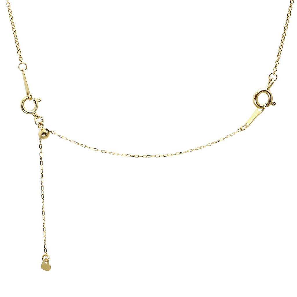 Регулируемая цепочка скользящее ожерелье Azuki 18K золото 10 см [Sears]