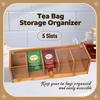 Органайзер для хранения чайных пакетиков ручной работы, 5 отделений, настольный органайзер для мелочей, настольные аксессуары