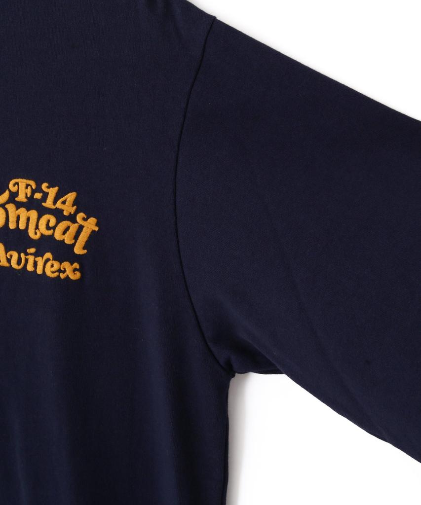 AVIREX SAGARA TOM CAT L/S T-SHIRT men's L 120 navy