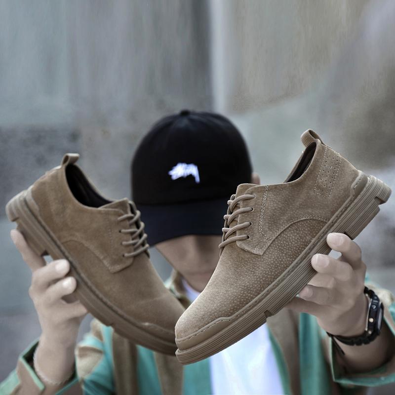 Мужская обувь Повседневные роскошные кожаные кроссовки Мужские удобные замшевые туфли Весна Осень Шнуровка Твердые Прогулочные Кроссовки Zapatos Hombre