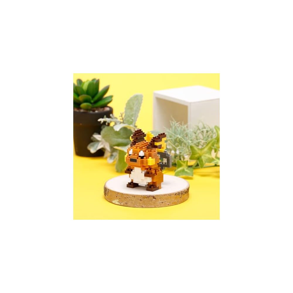 Набор для сборки Kawada Nano Block Пикачу Райчу 3x10,5x18 см для возраста 12+ Декор для дома Хобби NBPM_105