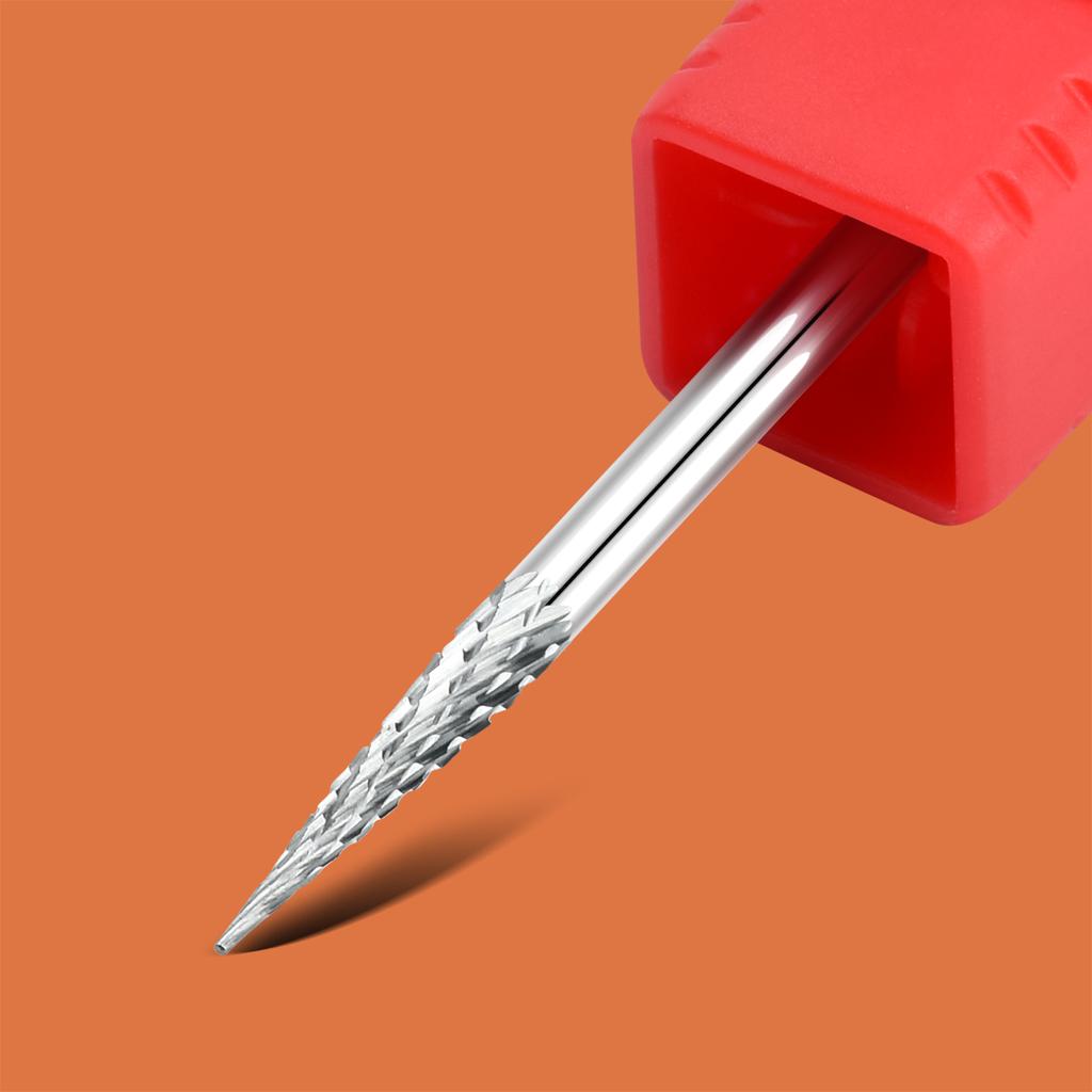 Твердосплавные вольфрамовые насадки для ногтей, фрезы, электрические сверла для ногтей, инструменты для очистки кутикулы для педикюра, маникюрные буферы, дрель