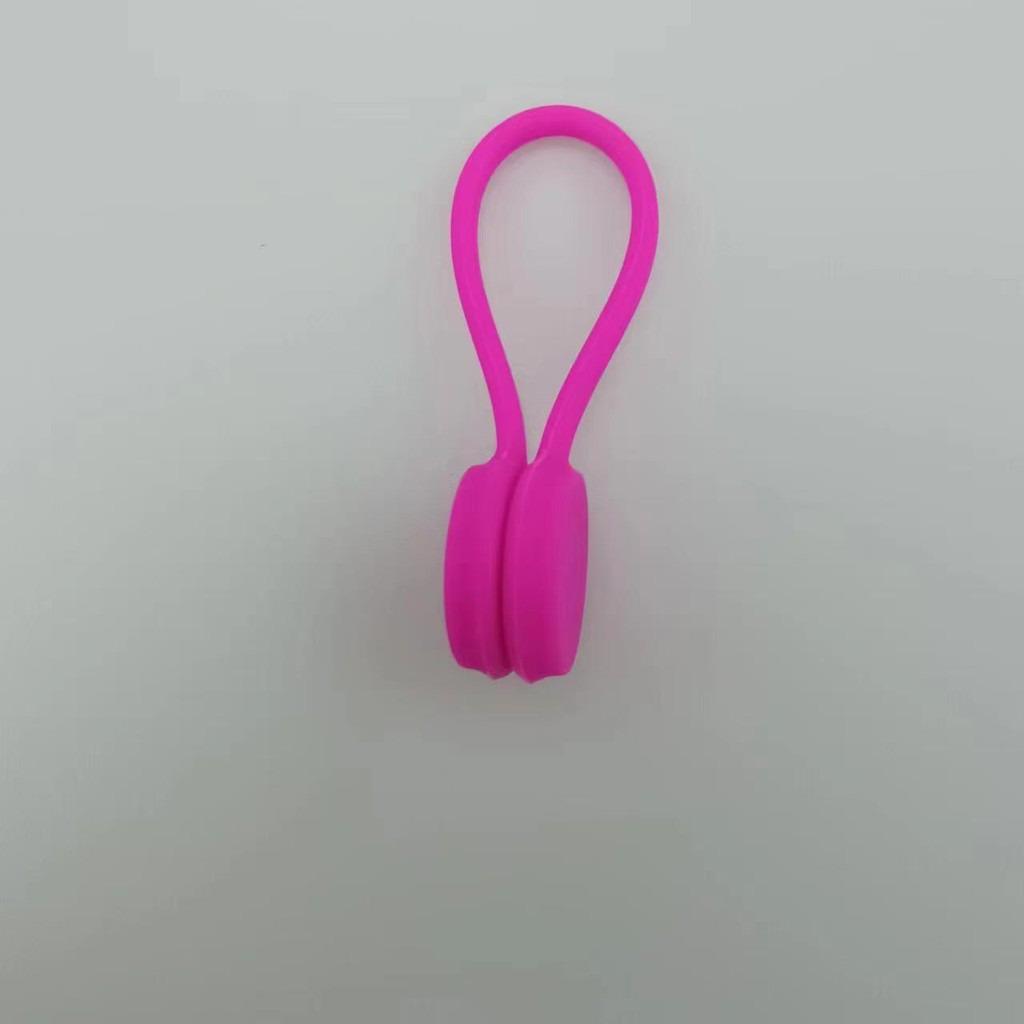 3pcs Silicone Magnetic Cable Tie Reusable Wire Organizer For Bundling And Securing Headphone Or Data Cables