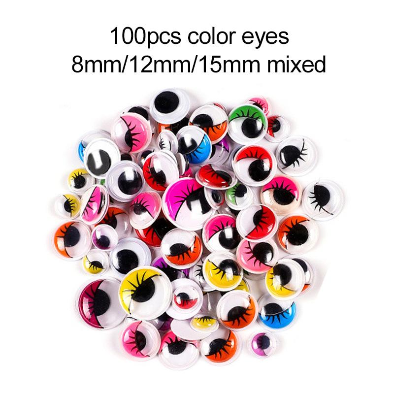 Children Handmade Material Set Puzzle Handicraft Toys Twisting Rod Plush Ball Simulated Eye Button Patch Paper Cuttings TMZ