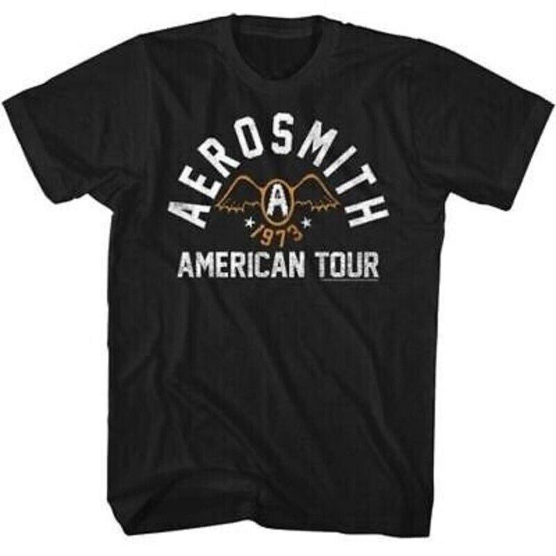 Aerosmith American Tour 1973 Black Music T-Shirt Gift For Fans Unisex T-Shirt Graphic Tee