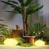 Solar Powered Solar Stone Light LED Solar Powered Rock Light Frosted Glass Ground Lamp  Pathway