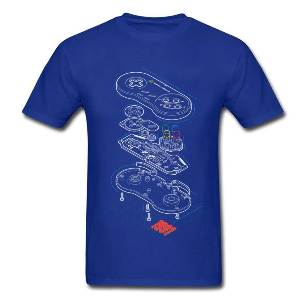 Custom T-shirt Gamer T Shirt Controller Anatomy Tops Tees Hip Hop Streetwear Students Arcade Tshirt Black Clothes Cotton