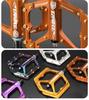 Цветные алюминиевые велосипедные педали Carbon Guest CNC с подшипниковой осью для горного и внедорожного катания