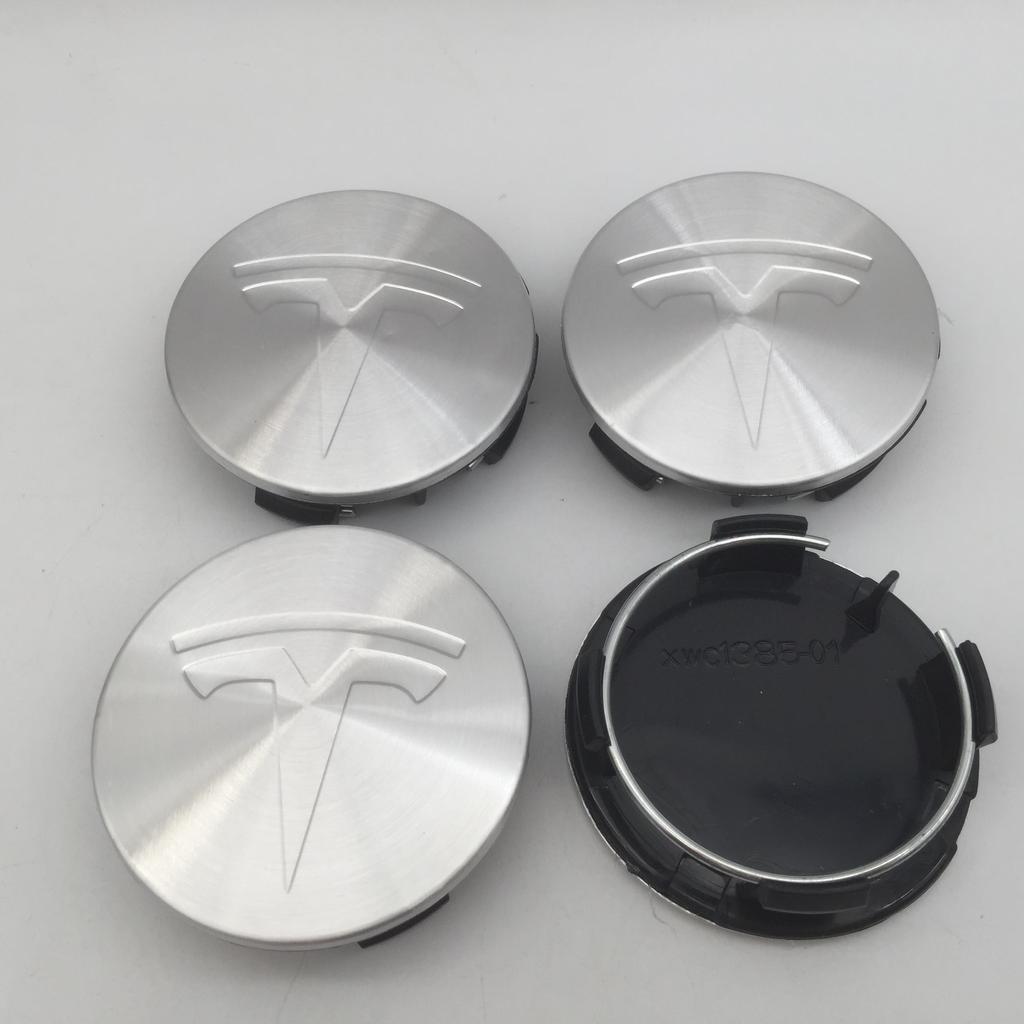 CJEY4 4pcs 57mm 56mm For Tesla Model 3 Model Y Model S X Car emblem Wheel hub Center Cap Badge covers Decals Styling accessories