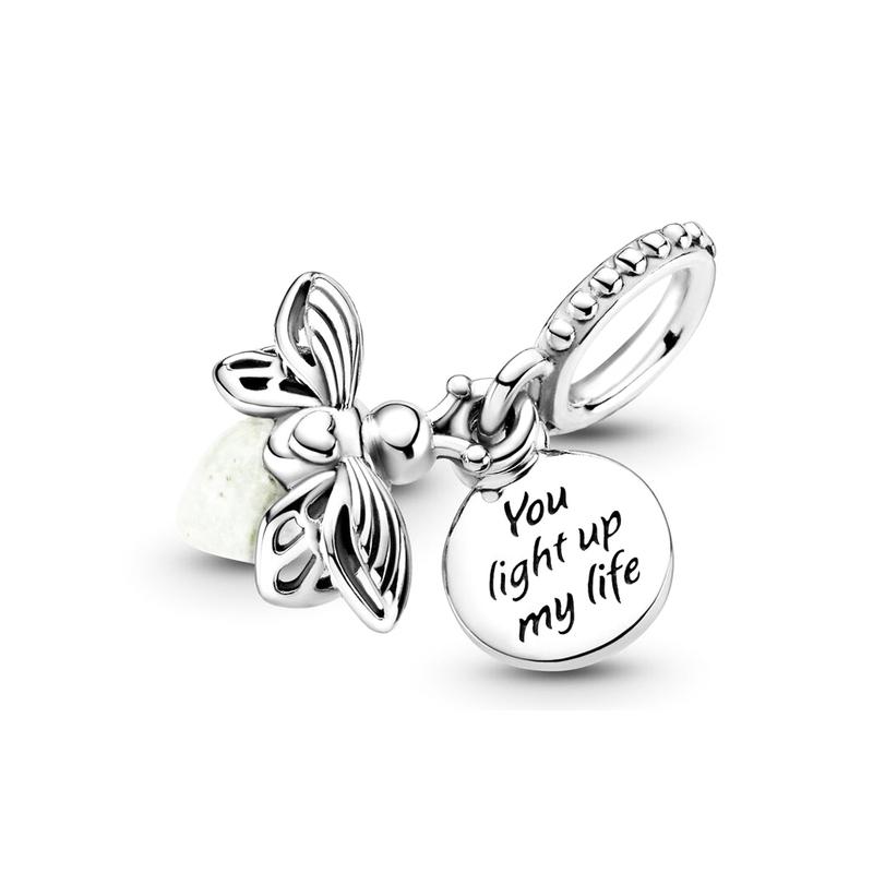 Pandora Luminous Firefly Pendant 925 Silver Pendant Women's Silver 799352C01
