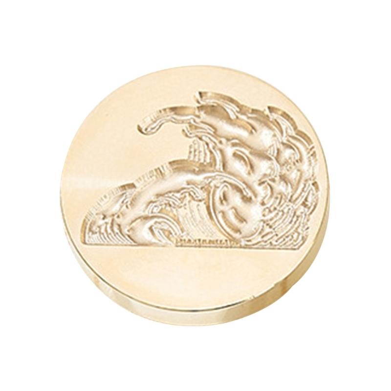 Волнистая текстурированная головка штампа для восковой печати Металлическая головка штампа для воска для валентинки, открытки на день рождения, приглашений, конверта