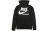 Nike Куртки Мужские Черные С Капюшоном Умеренные Тренер AJ7926-010