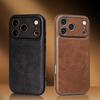 Магнитный Чехол-Книжка с Полным Покрытием из Кожи для Apple iPhone 12-17 Pro Max, Ударопрочный, Мужской и Женский