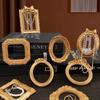 Золотая рамка-витрина для DIY, 3D, мини-фоторамки DIY, европейский ретро-рельеф, золотые рамки для свадебных фото