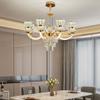Хрустальная люстра для гостиной, современная простая атмосфера, для спальни, столовой, для гостиной, люстры