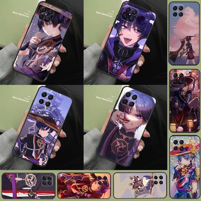 Чехол Scaramouche Genshin Impact Для Honor 200 Pro X9b X9a X8b X8a X8 X9 X9c 50 70 90 Lite Honor Magic 7 6 5 Pro Чехол