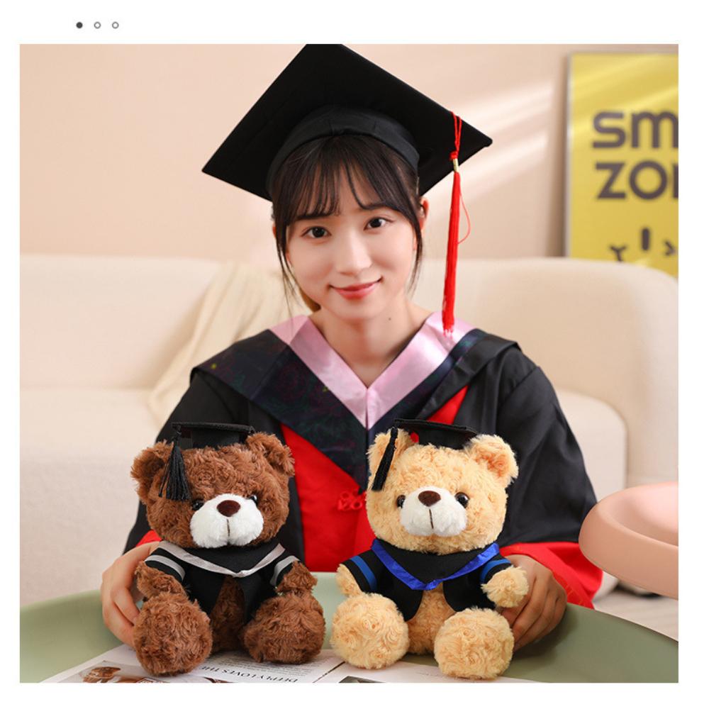 23cm Teddy Bear Doll Small Plush Dr. Bear Cute Plush Toy  Students