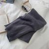 Japanese Style Wool Knitted Scarf: Soft and Warm Solid Color Neck Warmer for Couples – Perfect for Autumn and Winter