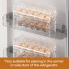 Egg Holder For Fridge 2-Tier Refrigerator Egg Holder Storage Container Storage Organizer Box With Lid Clear Rack Large Capacity