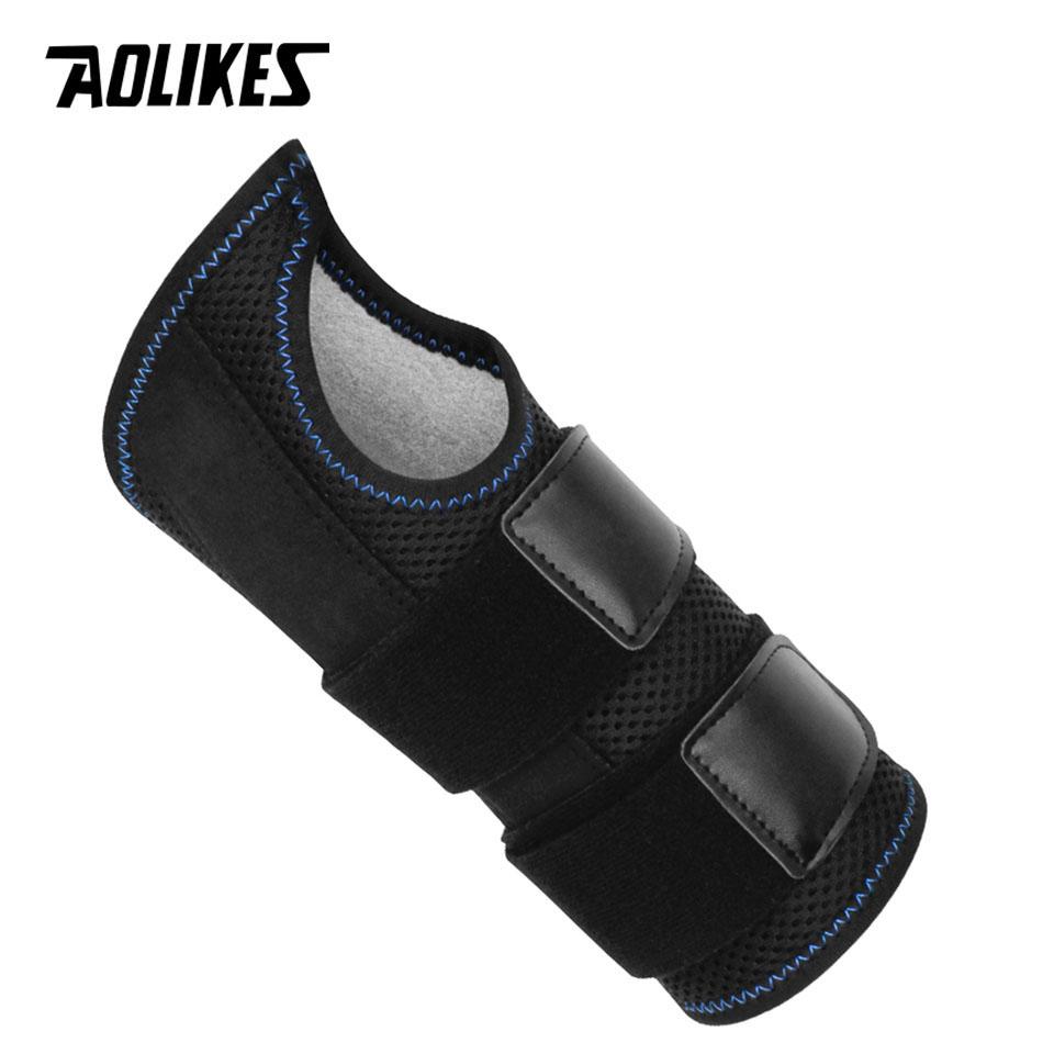 Aolikes 1 шт. Бандаж на запястье Для облегчения туннельного синдрома Ночная поддержка, Поддерживающий бандаж для руки с 3 ребрами жесткости, Регулируемая шина-фиксатор для запястья