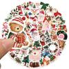 50 шт. ПВХ граффити наклейки Рождественские эстетические наклейки для телефона для украшения блокнота/дневника