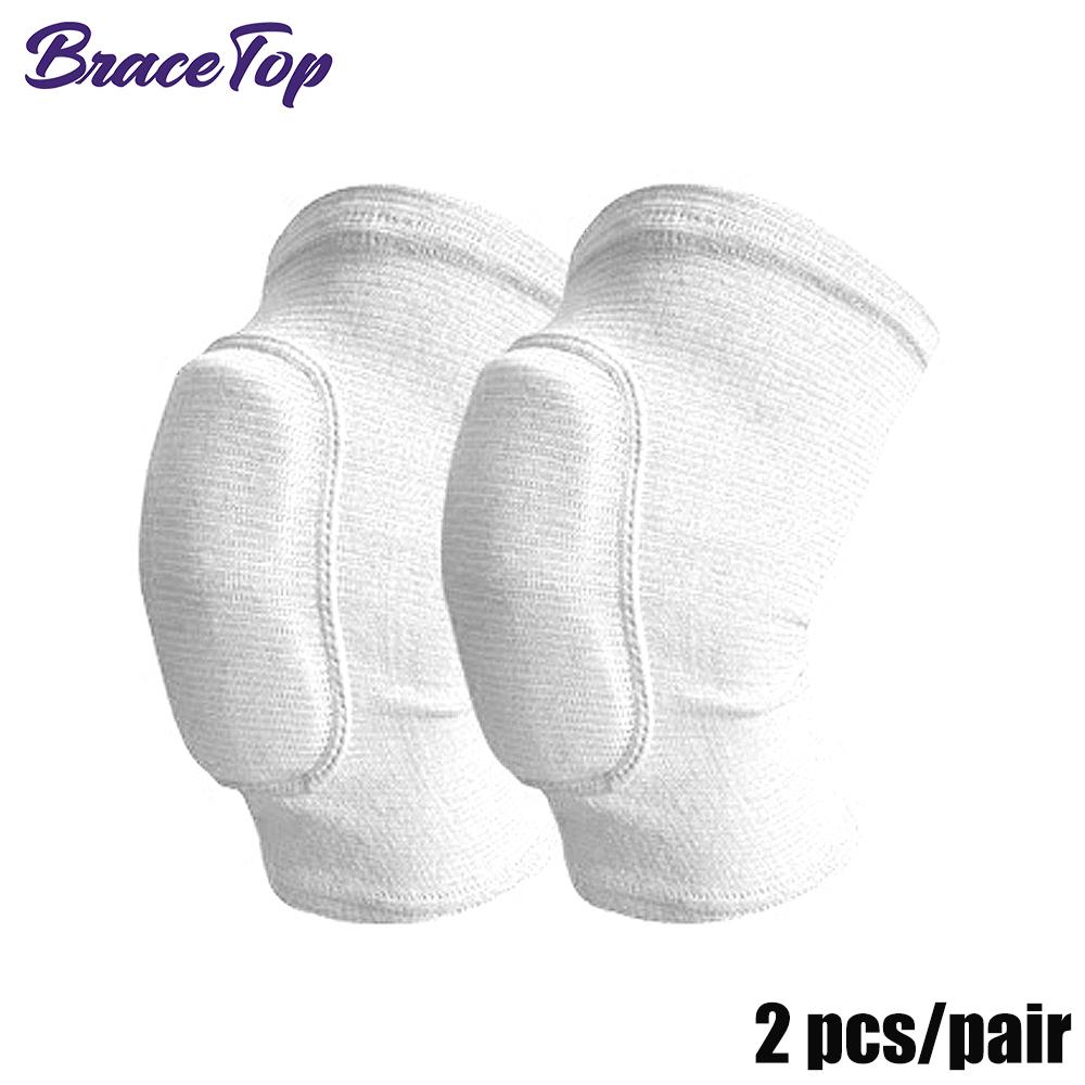 1 Pair Sports Knee Pads Adults Kid Dance Knee Protector Elastic Thicken Sponge Knees Brace Support for Gym Yoga Workout Training