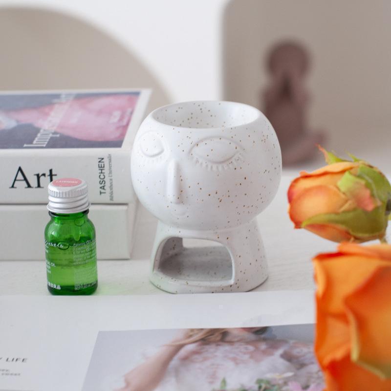 Large Ceramic Aroma Burner & Essential Oil Diffuser for Home or Office
