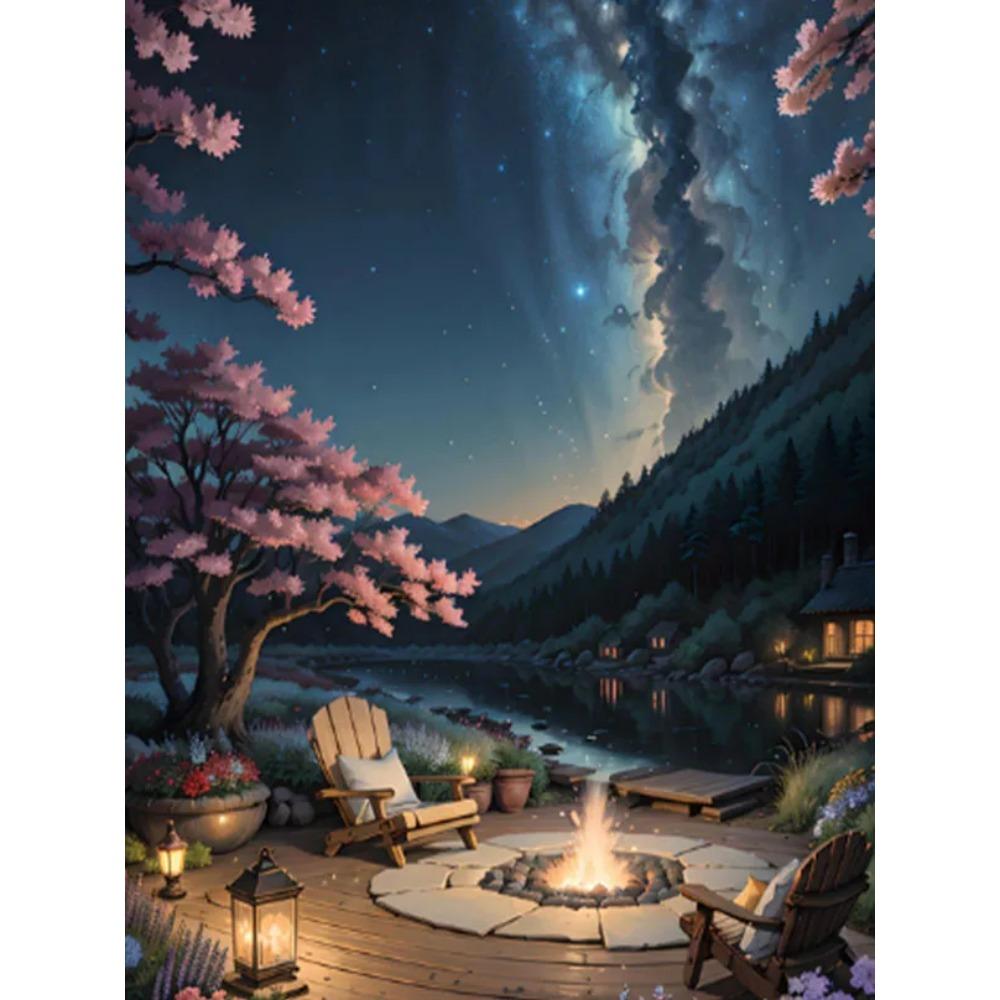 Алмазная картина, полная дрель, конфетный дом, круглая алмазная живопись, ручная работа, искусство, птица, сделай сам, алмазная мозаика, картина, украшение дома