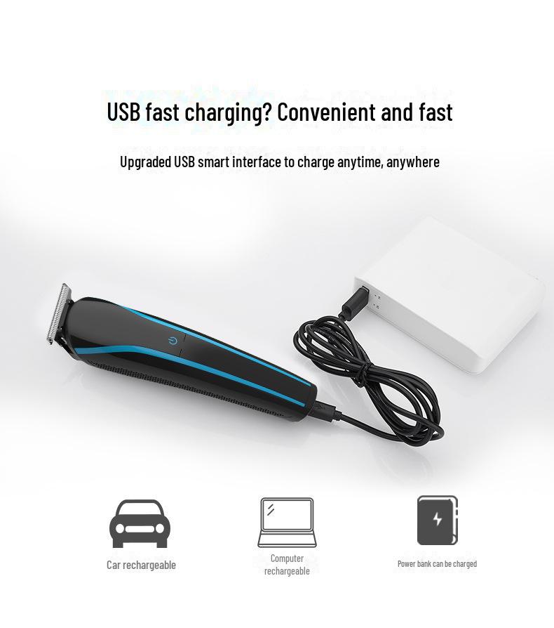 Multifunctional 6-in-1 Digital Hair Clipper Set with Sideburn Trimmer