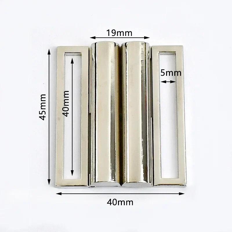 Meetee 1/2/4/5 шт. 30-60 мм Металлическая пряжка для ремня на талию Ленточная лента Регулируемая застежка Пальто Пуховик Ремни Декор Крючки Пряжки Аксессуары