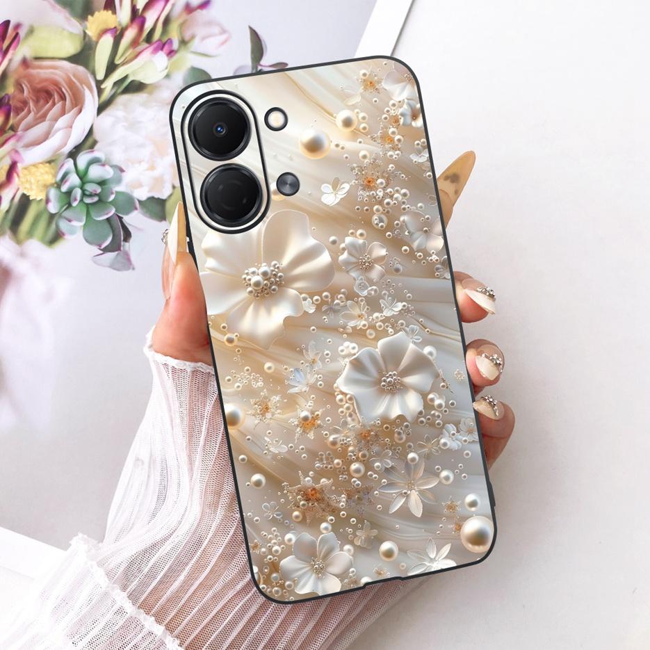 For Tecno Spark GO 3 5G Case KN3 Colorful Flowers Luxury Painted Cover Soft TPU Phone Case For Tecno Spark GO 3 SparkGo 3 Fundas
