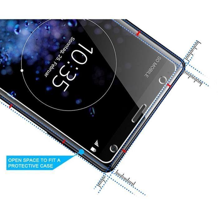 Film de protection d'écran - PHONILLICO - Sony Xperia XZ2 - Pack de 3 - Ultra résistant - Anti-rayures