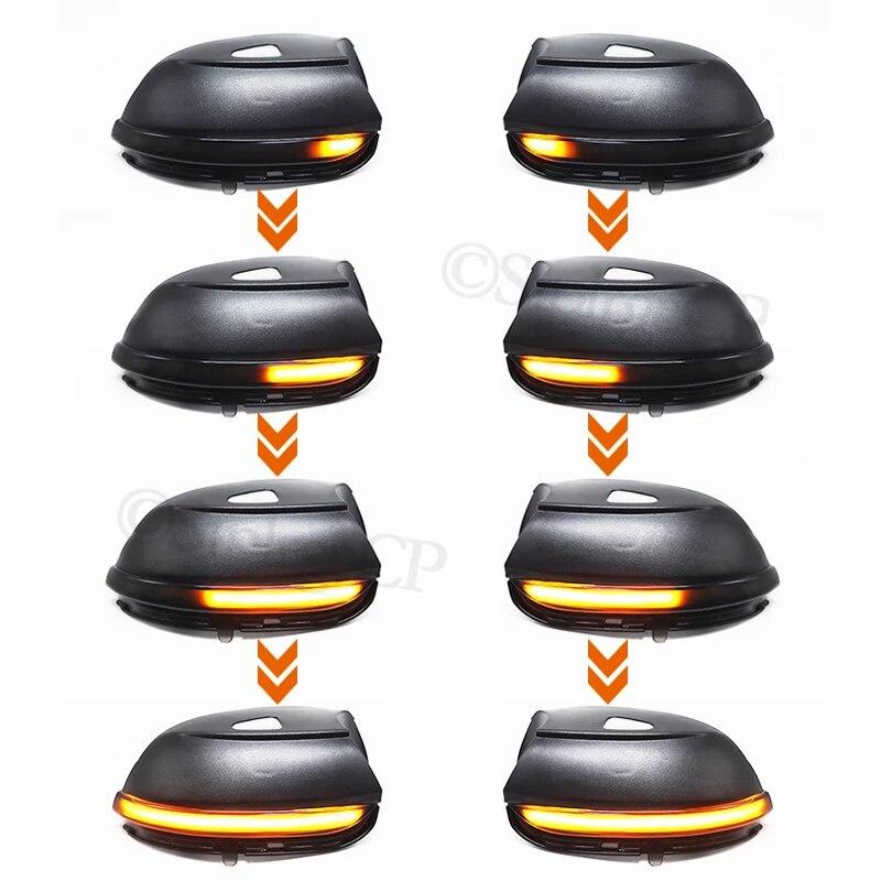 Для Volkswagen VW Scirocco Passat Eos CC Beetle Jetta черная крышка боковое крыло индикатор зеркала динамический сигнал поворота светодиодный свет