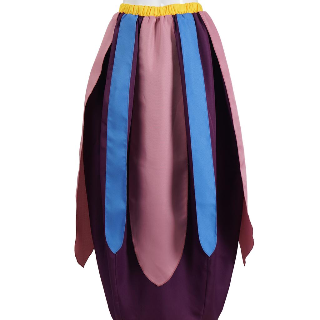 Mrs. Potts Costume from Beauty and the Beast, Tea Pot Dress Cosplay Outfit for Women, Anime Movie Character Party Halloween Costume